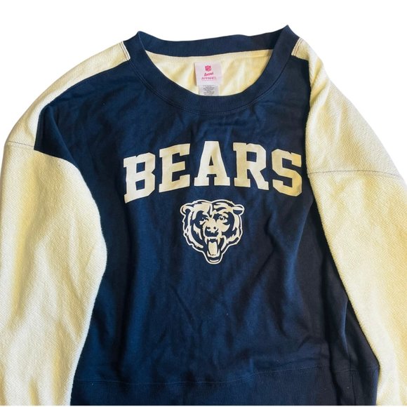 Chicago Bears NFL Football Teens Blue/White Long Sleeve Sweatshirt - Picture 2 of 5